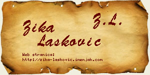 Žika Lasković vizit kartica